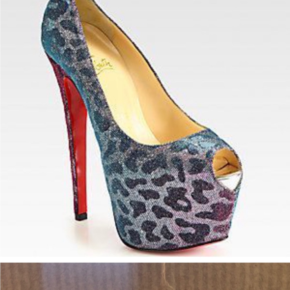 Christian Louboutin Highness Leopard Platform 10 - Picture 6 of 7